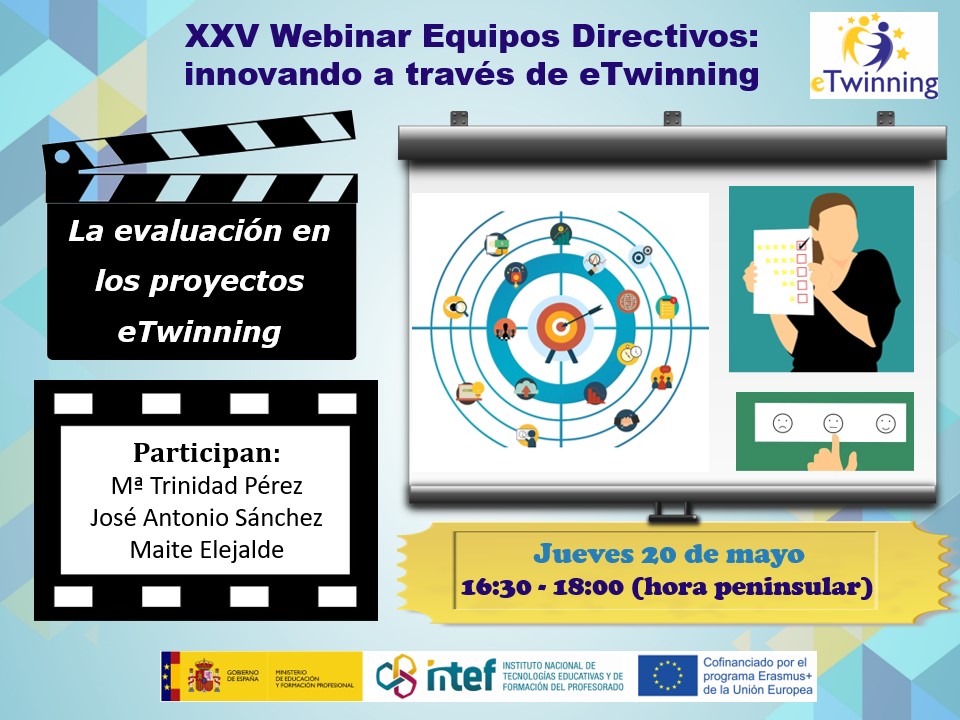 Webinar «La evaluación en los proyectos eTwinning» del Grupo «Equipos directivos: innovando a través de eTwinning», 20 de mayo